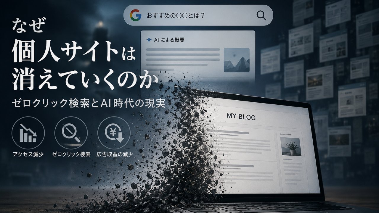 なぜ個人サイトは消えていくのか？画像1